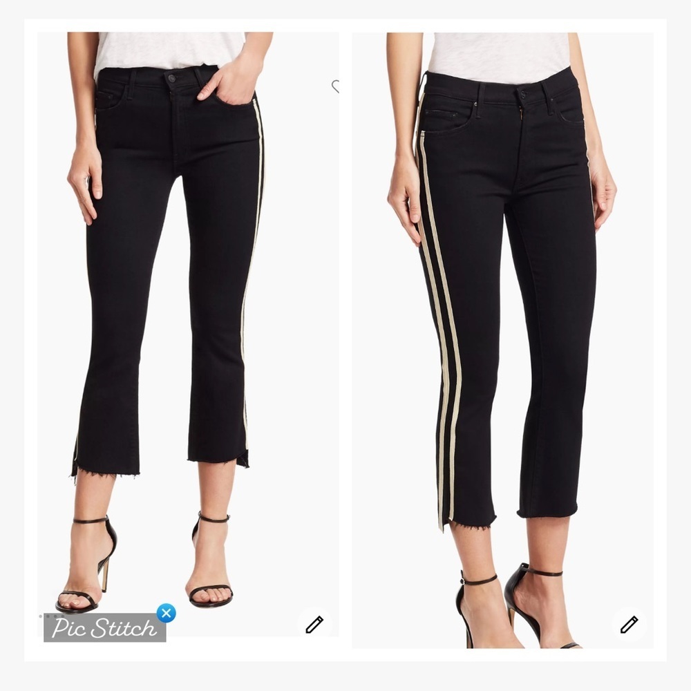 Mother Insider Crop Step Fray Guilty Racer